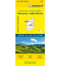 Road Maps Italy Michelin Piemont, Aostatal Michelin