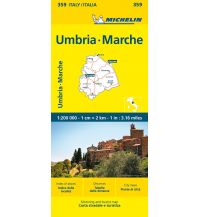 Straßenkarten Italien Michelin Umbrien und Marken Michelin