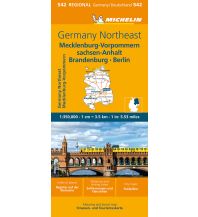 Straßenkarten Deutschland Michelin Mecklenburg-Vorpommern, Sachsen-Anhalt, Brandenburg, Berlin Michelin