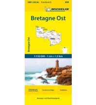 Straßenkarten Frankreich Michelin Bretagne Ost Michelin