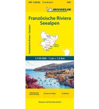 Straßenkarten Frankreich Michelin Französische Riviera - Seealpen Michelin