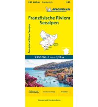 Straßenkarten Frankreich Michelin Französische Riviera - Seealpen Michelin