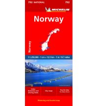 Straßenkarten Skandinavien Michelin Norwegen Michelin