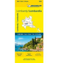 Straßenkarten Italien Michelin Lombardei Michelin