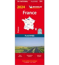 Road Maps Michelin Frankreich 2023 (plastifiziert) Michelin