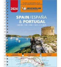 Road & Street Atlases Michelin Straßenatlas Spanien & Portugal mit Spiralbindung Michelin