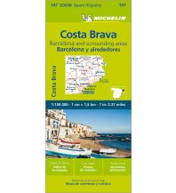 Road Maps Spain Michelin Costa Brava, Barcelona und Umgebung Michelin