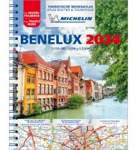 Reise- und Straßenatlanten Michelin Straßenatlas Benelux mit Spiralbindung Michelin