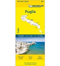 Road Maps Italy Michelin Regionalkarte 363 Italien, Apulien 1:200.000 Michelin