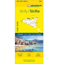 Road Maps Italy Michelin Regionalkarte 365 Italien, Sizilien 1:200.000 Michelin