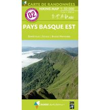 Wanderkarten Pyrenäen Carte de Randonnees 2 Pyrenäen - Pays Basque Est/Baskenland Ost 1:50.000 Rando Editions
