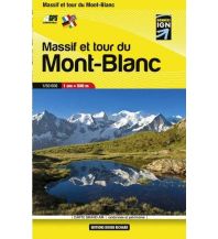 Hiking Maps Switzerland Carte en poche Massif et tour du Mont-Blanc 1:50.000 Libris