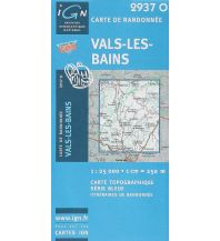 Wanderkarten Frankreich IGN WK 2937 O Serie Bleue Frankreich - Vals-Les-Bains 1:25.000 IGN