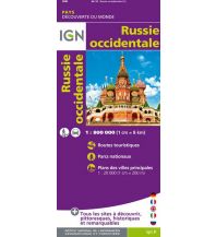 Straßenkarten IGN Carte - Western Russia Russland West 1:800.000 IGN