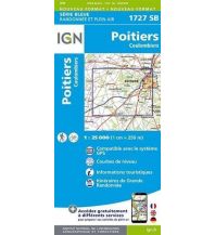 Hiking Maps France 25T 1727SB Poitiers-Coulombi IGN