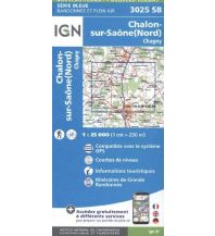 Hiking Maps France IGN Karten, Serie Blue Chalon sur Saône IGN