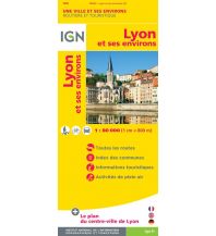 Straßenkarten IGN Straßenkarte Frankreich - Lyon et ses environs. Lyon und Umgebung 1:80.000 IGN