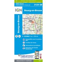 Hiking Maps France IGN Carte 3129 SB, Bourg-en-Bresse 1:25.000 IGN