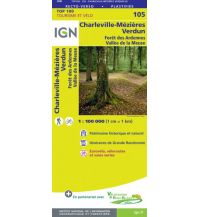 Hiking Maps IGN WK 105 Top 100 Frankreich - Charleville-Mezieres, Verdun 1:100.000 IGN