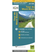 Long Distance Hiking IGN Découverte des Chemins 025, Tour du Mont Blanc 1:50.000 IGN