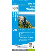 Wanderkarten Frankreich IGN Carte 3742 OT, Nice/Nizza, Menton 1:25.000 IGN