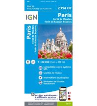 Wanderkarten Frankreich IGN Carte 2314 OT, Paris 1:25.000 IGN