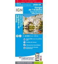 Hiking Maps France IGN Carte 2939 OT-R, Gorges de l'Ardèche 1:25.000 IGN