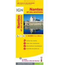 Road Maps France IGN Straßenkarte Frankreich - Nantes et ses environs. Nantes und Umgebung 1:80.000 IGN