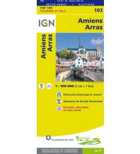 Hiking Maps France IGN Carte 103 Top 100 Frankreich - Amiens, Arras 1:100.000 IGN