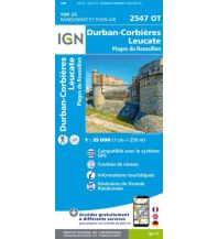 Wanderkarten Frankreich IGN Carte 2547 OT, Durban-Corbières, Leucate 1:25.000 IGN