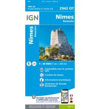 Hiking Maps France IGN Carte 2942 OT Frankreich - Nimes, Beaucaire 1:25.000 IGN