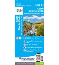 Wanderkarten Frankreich IGN Carte 4250 OT, Corte, Monte Cinto 1:25.000 IGN