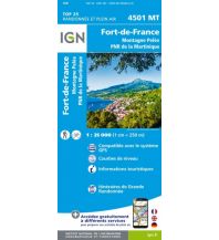 Wanderkarten Nord- und Mittelamerika IGN Carte 4501 MT, Fort-de-France 1:25.000 IGN