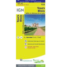 Straßenkarten Frankreich IGN Carte 133 Frankreich - Tours, Blois 1:100.000 IGN