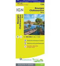 Road Maps France IGN Carte 134 Frankreich - Bourges, Chateauroux 1:100.000 IGN