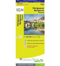 Straßenkarten Frankreich IGN Carte 153 Frankreich - Perigueux, Bergerac 1:100.000 IGN