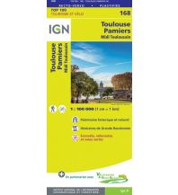 Road Maps France IGN Carte 168 Frankreich - Toulouse, Pamiers 1:100.000 IGN