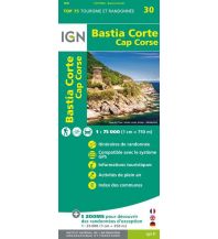 Wanderkarten Frankreich Bastia Corte-Cap Corse IGN