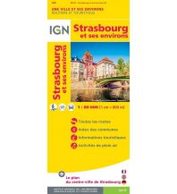 Straßenkarten IGN Routiere & Touristique - Strasbourg & ses environs 1:80.000 IGN