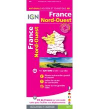 Straßenkarten Frankreich IGN Straßenkarte 801 - Frankreich Nordwest France Nord-Ouest 1:350.000 IGN