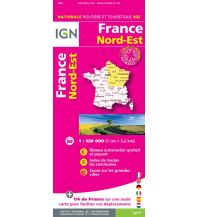 Straßenkarten Frankreich IGN Straßenkarte 802 - Frankreich Nordost France Nord-Est 1:350.000 IGN