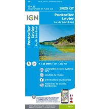 Wanderkarten IGN Carte 3425 OT Frankreich - Pontarlier, Levier 1:25.000 IGN