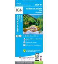 Wanderkarten Frankreich IGN Carte 3520 ET, Ballon d'Alsace/Elsässer Belchen 1:25.000 IGN