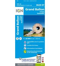 Hiking Maps France IGN Carte 3620 ET, Grand Ballon/Großer Belchen 1:25.000 IGN