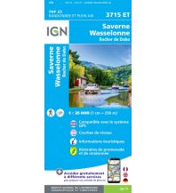 Wanderkarten Frankreich IGN Carte 3715 ET, Saverne, Wasselonne 1:25.000 IGN