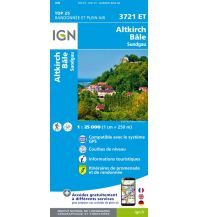 Wanderkarten Schweiz & FL IGN Carte 3721 ET, Altkirch, Bâle/Basel 1:25.000 IGN