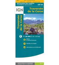 Long Distance Hiking IGN Decouverte des chemins 89027, Traversée de la Corse GR20 1:50.000 IGN