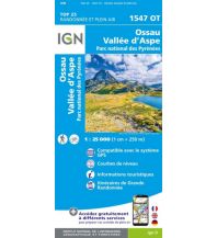 Hiking Maps Pyrenees IGN Carte 1547 OT, Ossau, Valleé d'Aspe 1:25.000 IGN