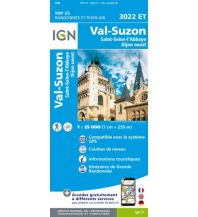 Val-Suzon, Saint-Seine-l Abbaye, Dijon Ouest 1:25.000 IGN