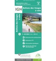 Cycling Maps Ballons des Vosges à vélo 1:30.000 IGN